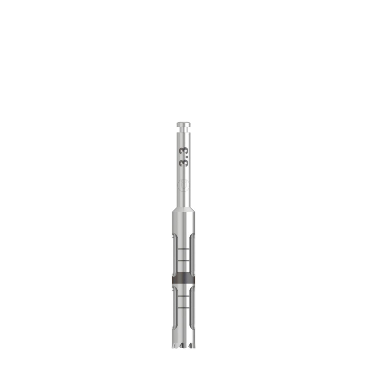 Trephine bur, zanglamaydigan po‘latdan, 3,3 mm